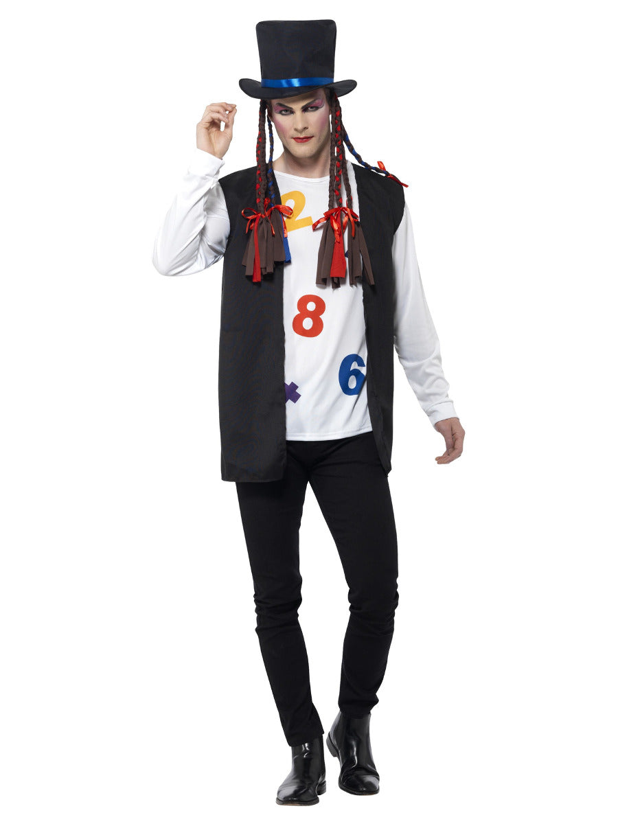80s Pop Star Costume, Multi-Coloured - 1