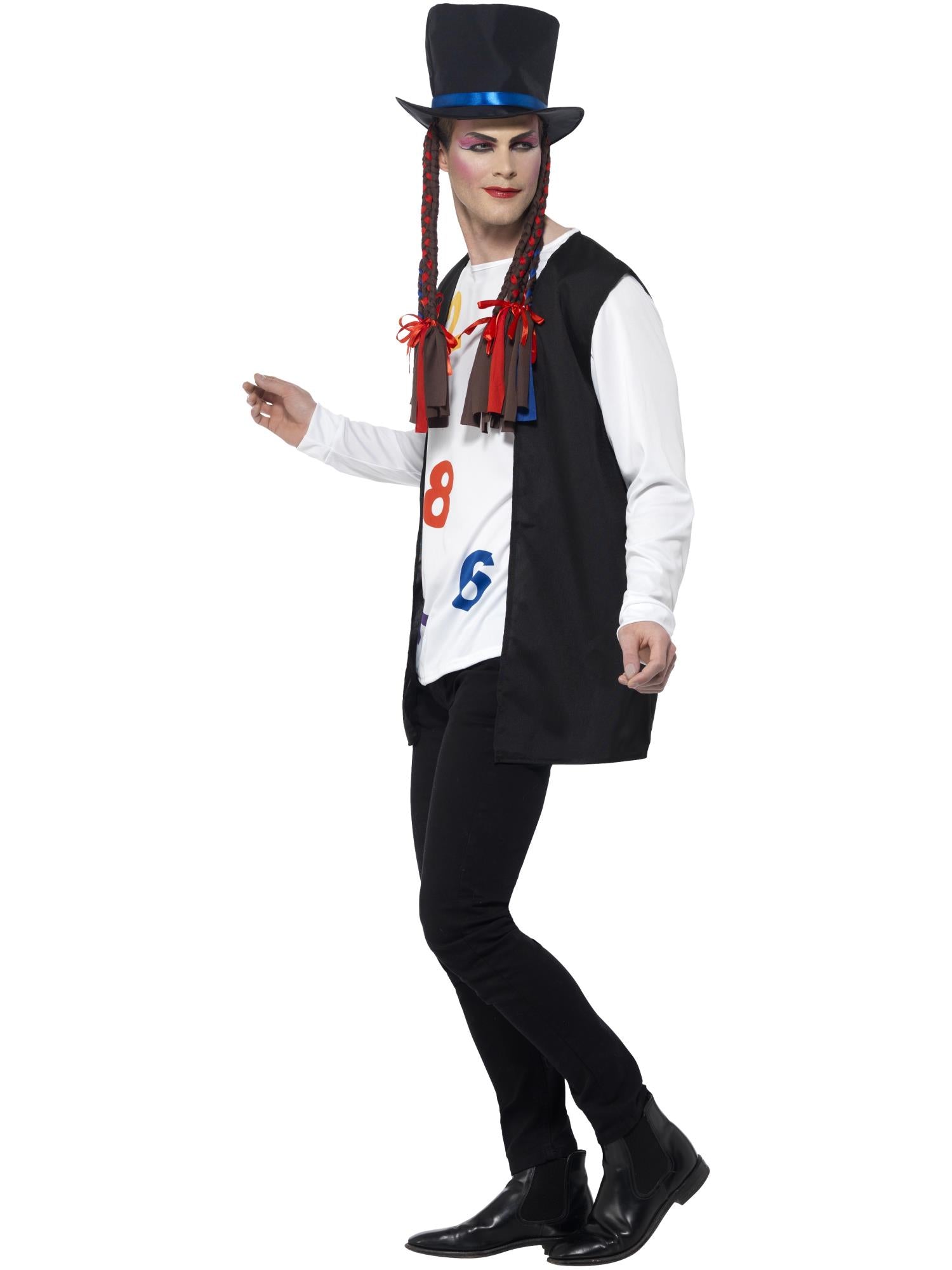 80s Pop Star Costume, Multi-Coloured 3