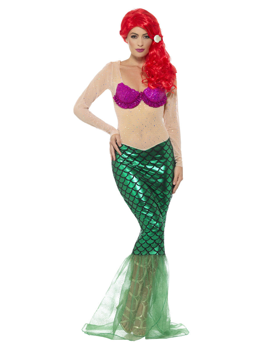Deluxe Sexy Mermaid Costume, Green - 5