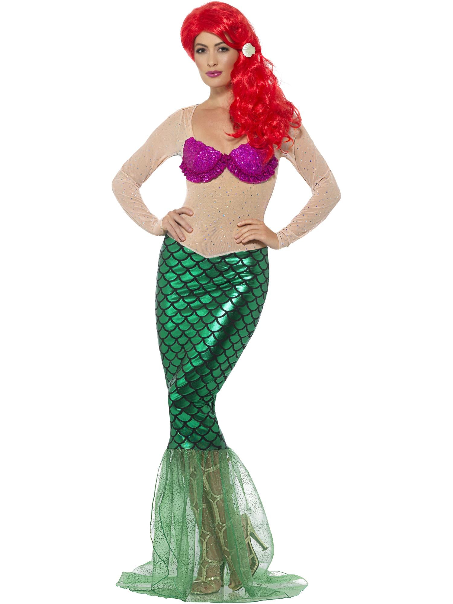 Deluxe Sexy Mermaid Costume, Green 1