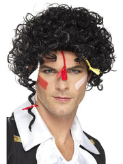 80s New Romantic Wig, Black 1