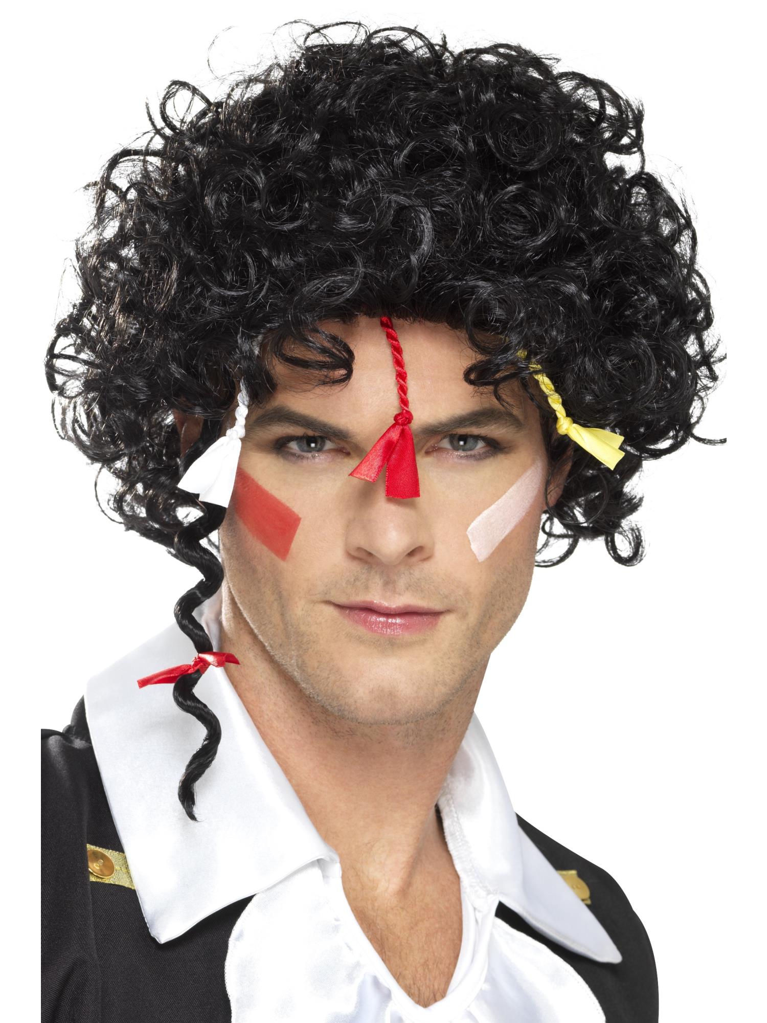 80s New Romantic Wig, Black 1