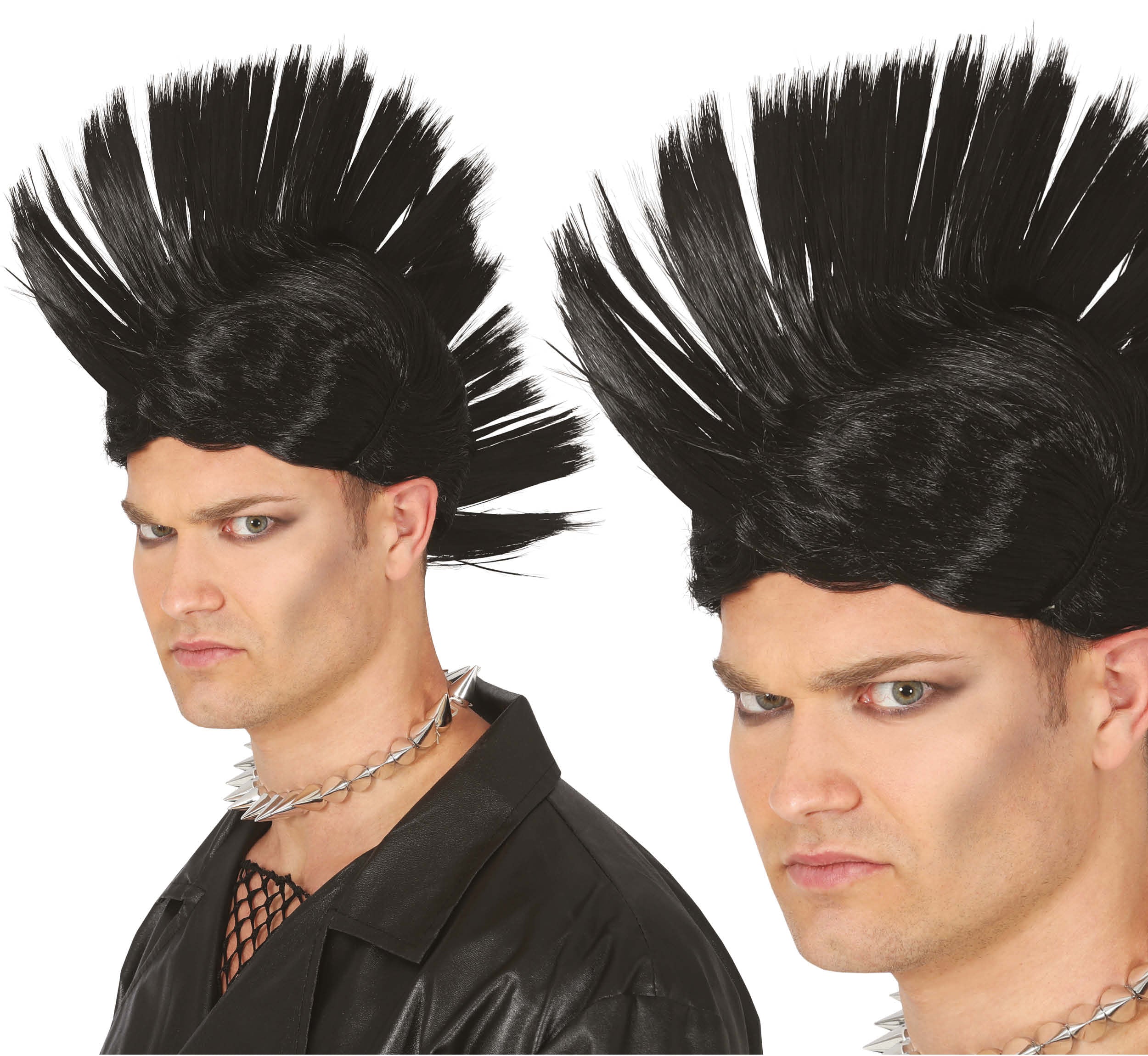 BLACK PUNK WIG (BOX CONTAINER) – Fancy Dress Town