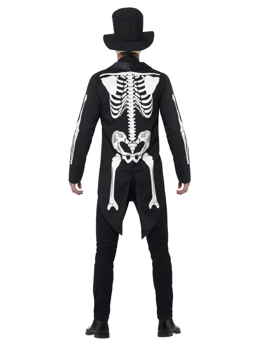 Day of the Dead Señor Skeleton Costume, Black - 3