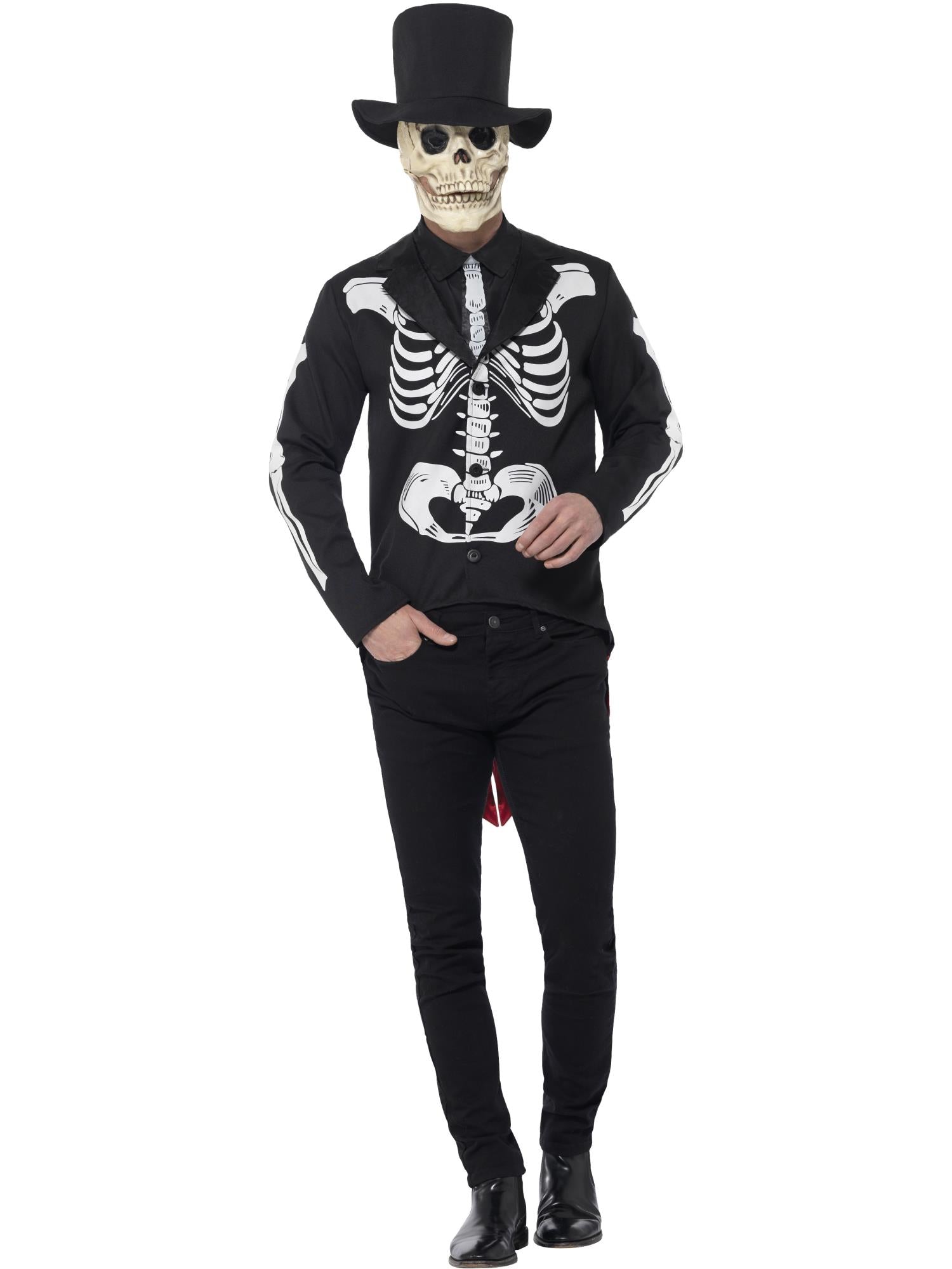 Day of the Dead Se?or Skeleton Costume, Black 1