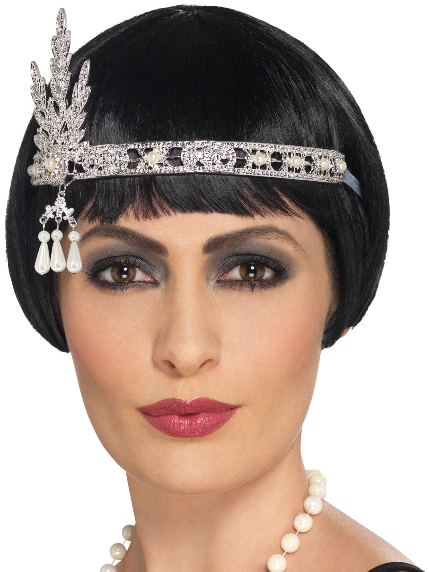 Flapper Headband, Silver 1