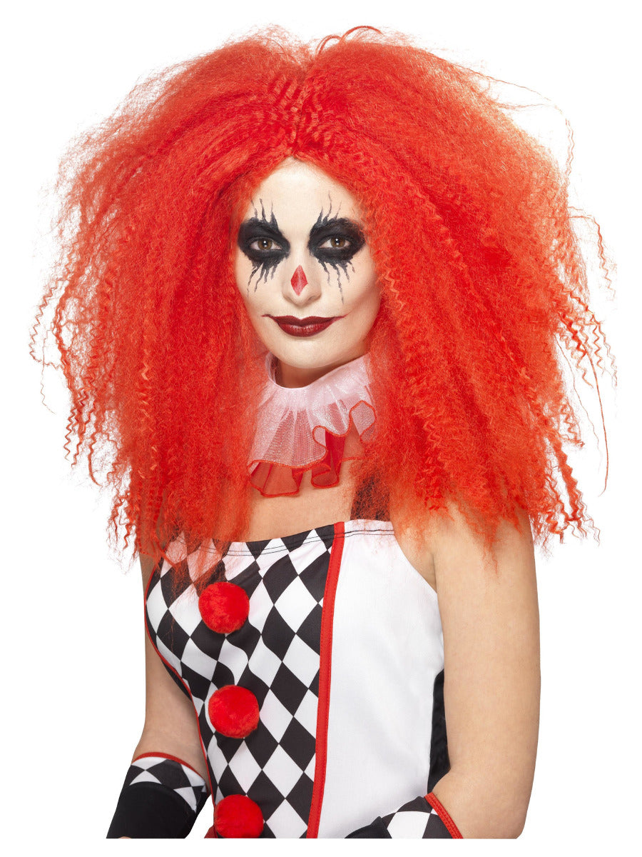 Clown Wig, Red - 1