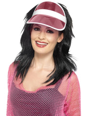 80s Sun Visor, Pink 1