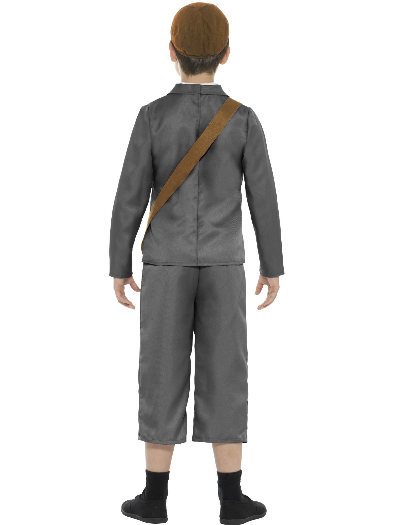 WW2 Evacuee Boy Costume, Grey 2