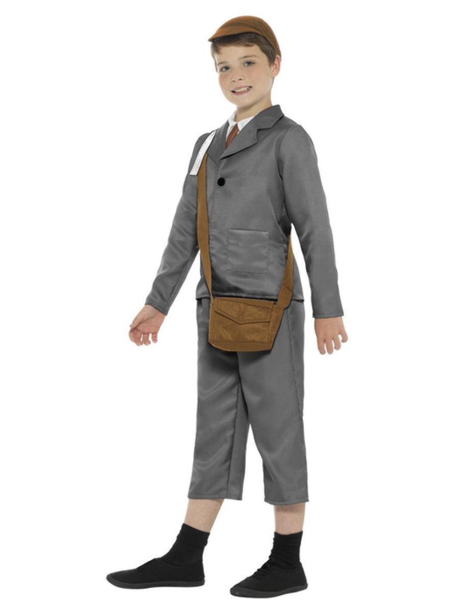 WW2 Evacuee Boy Costume, Grey - 4