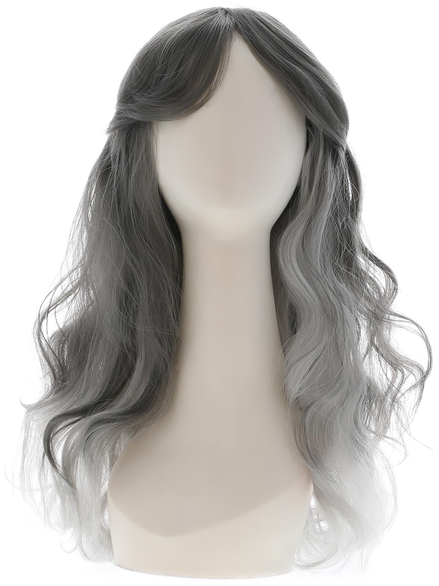 Deluxe Gothic Bride Wig, Grey 3