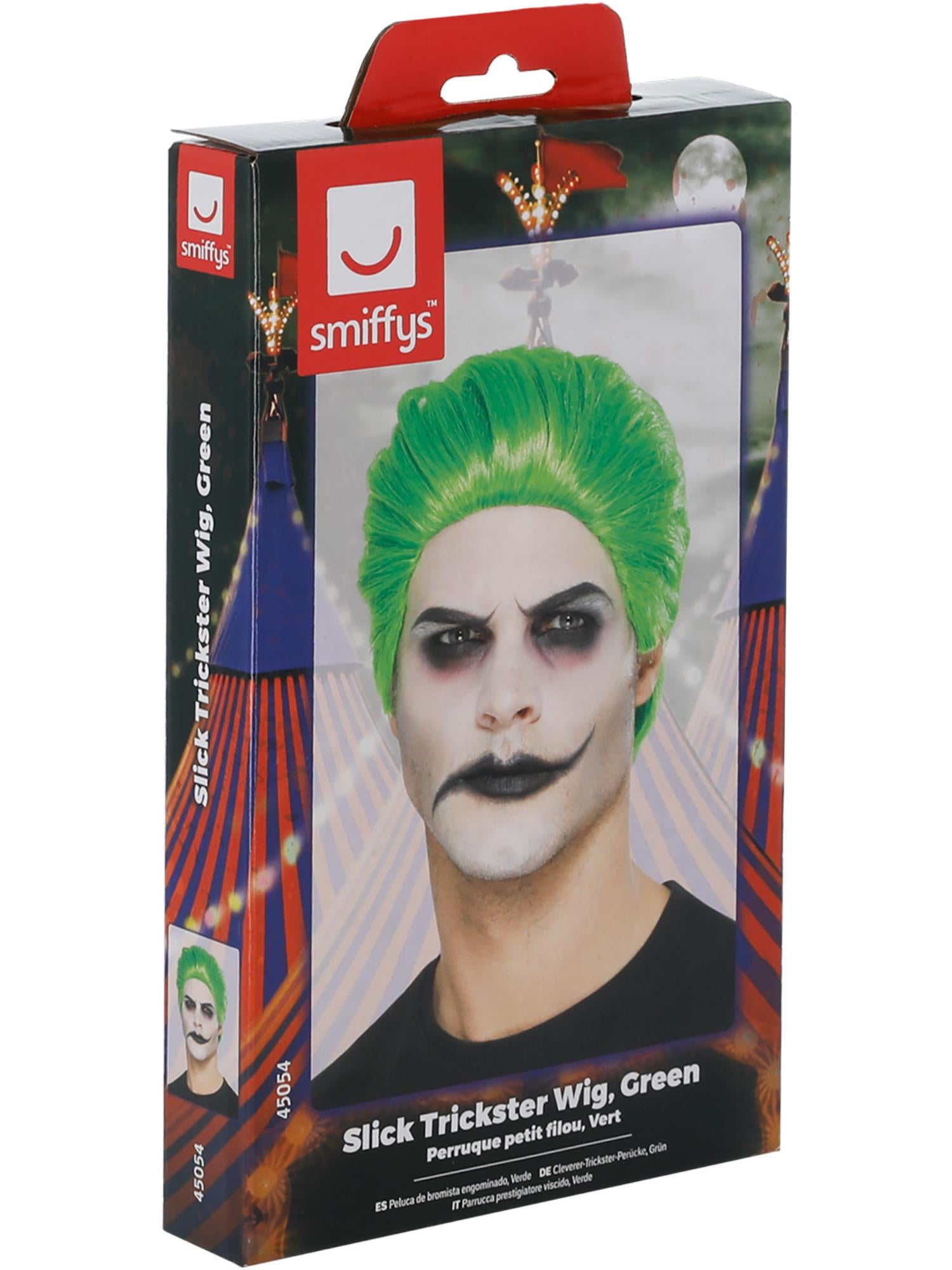 Slick Trickster Wig, Green 2