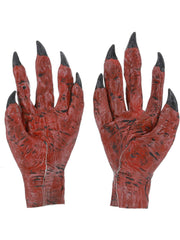 Devil Hands, Latex, Red - 3