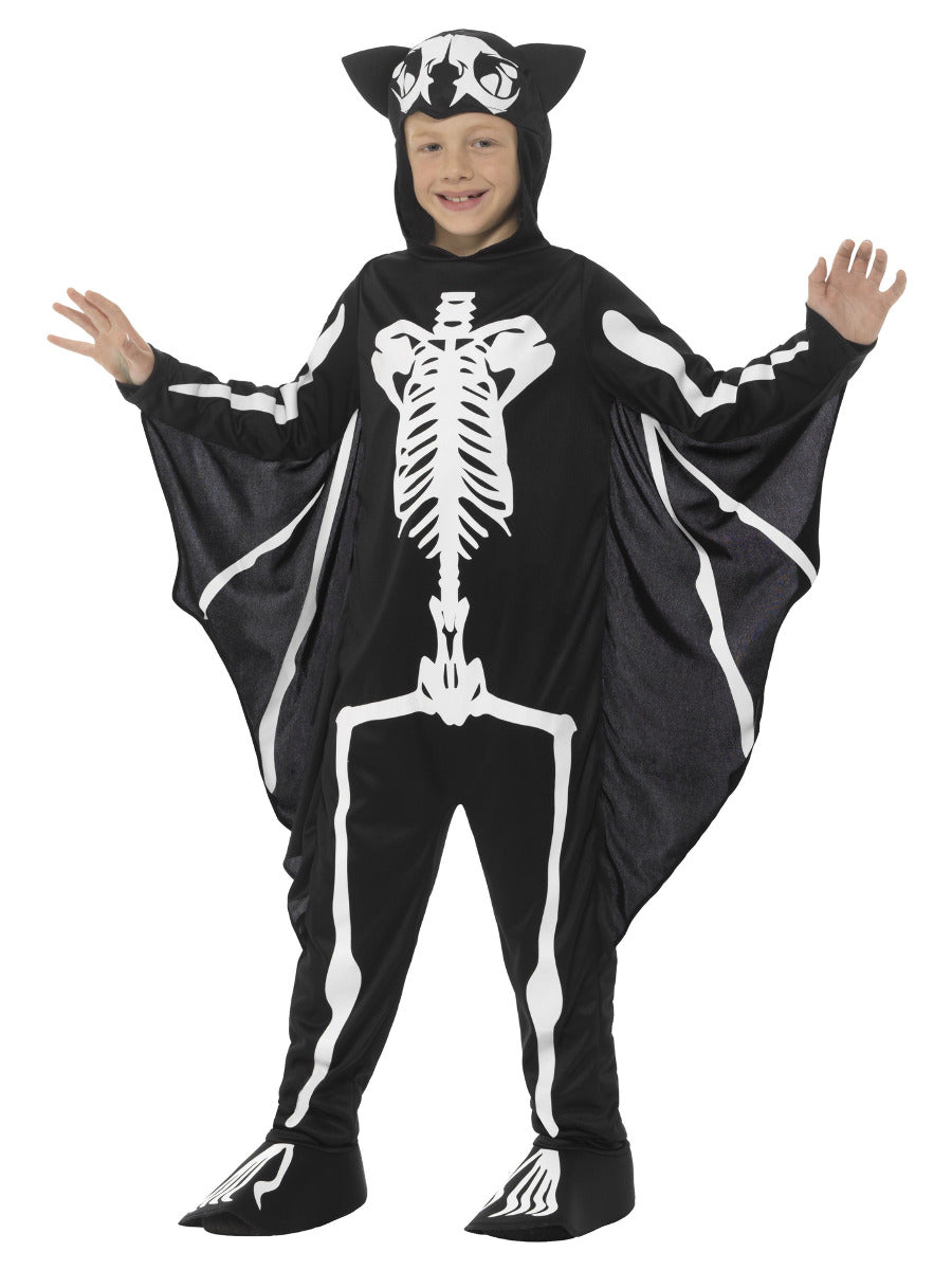Bat Skeleton Costume, Black & White - 1