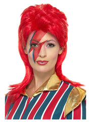 Space Superstar Wig, Red - 1