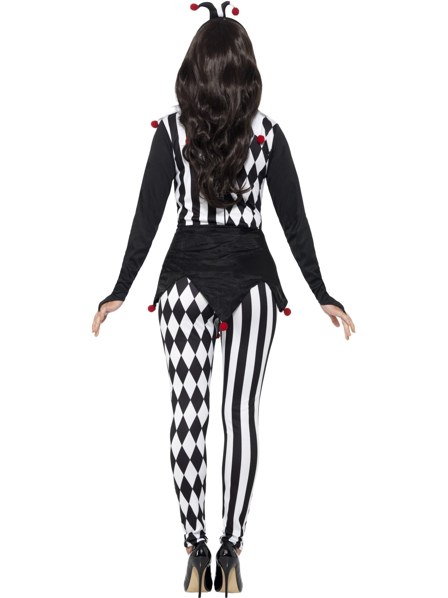 Female Jester Costume, Black 2