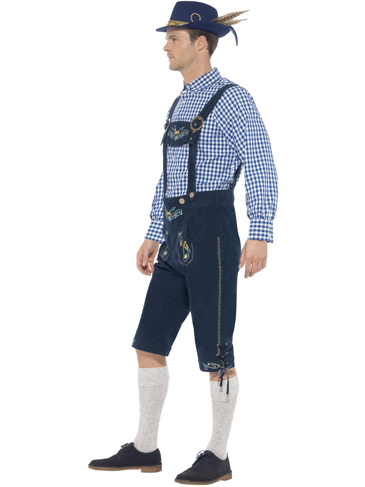 Deluxe Traditional Rutger Bavarian Costume, Blue 3