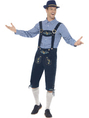 Deluxe Traditional Rutger Bavarian Costume, Blue 1