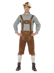 Deluxe Traditional Hans Bavarian Costume, Green - 1