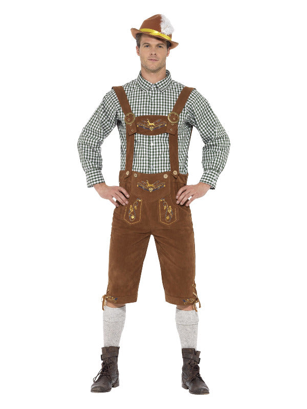 Deluxe Traditional Hans Bavarian Costume, Green - 2