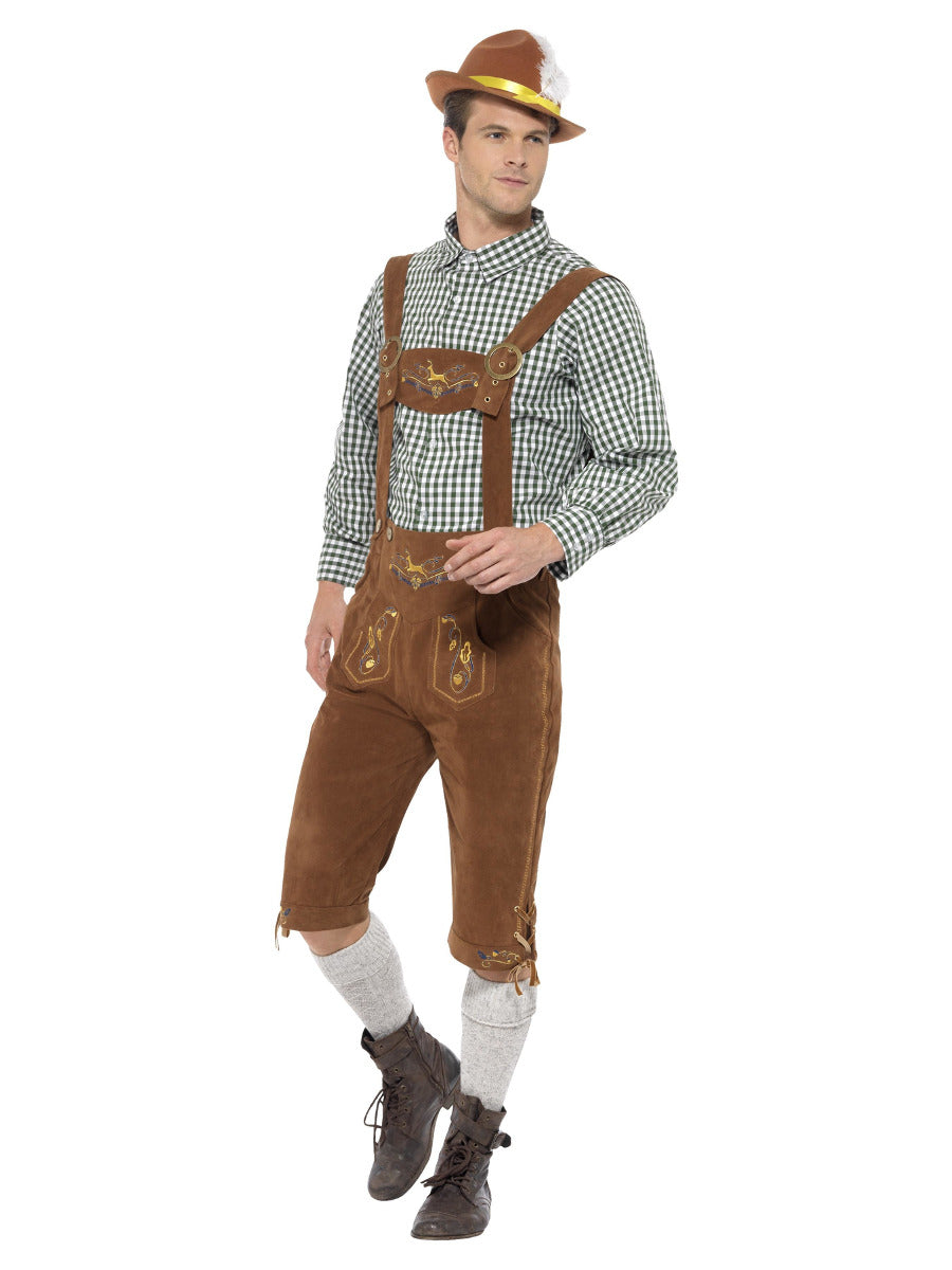 Deluxe Traditional Hans Bavarian Costume, Green - 5