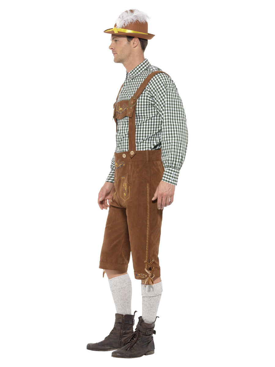 Deluxe Traditional Hans Bavarian Costume, Green - 4