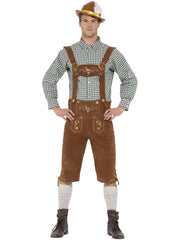 Deluxe Traditional Hans Bavarian Costume, Green 1