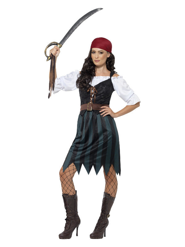 Pirate Deckhand Costume, Blue - 2