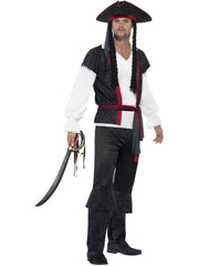 Aye Aye Pirate Captain Costume, Black 1