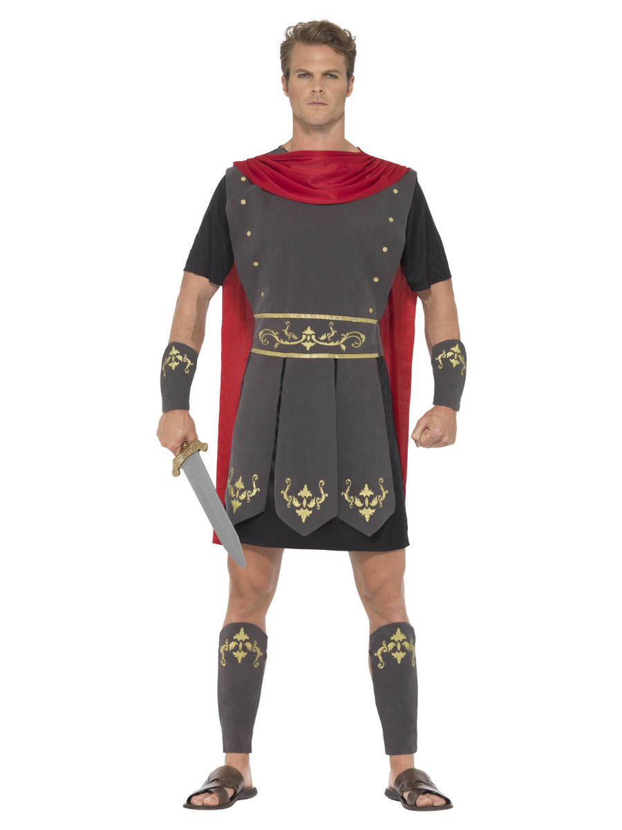 Roman Gladiator Costume, Black - 1