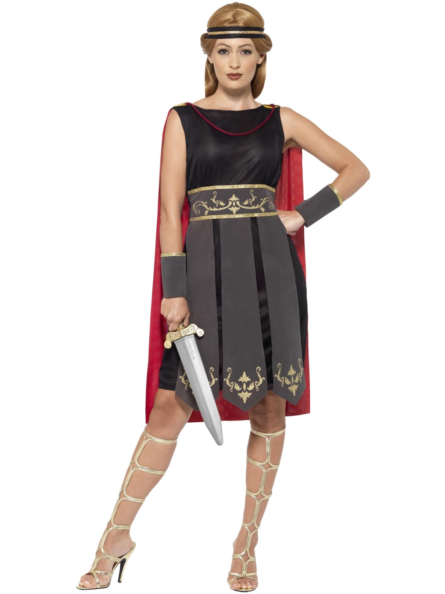 Roman Warrior Costume, Black 1