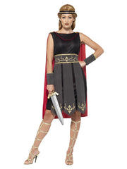 Roman Warrior Costume, Black - 1