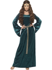 Medieval Maid Costume, Green 1