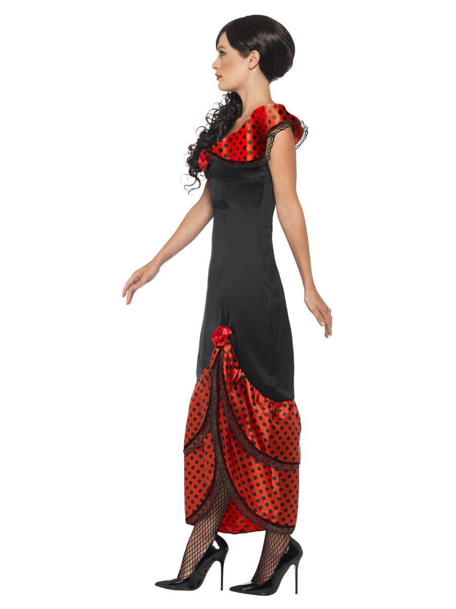 Flamenco Senorita Costume, Black - 4
