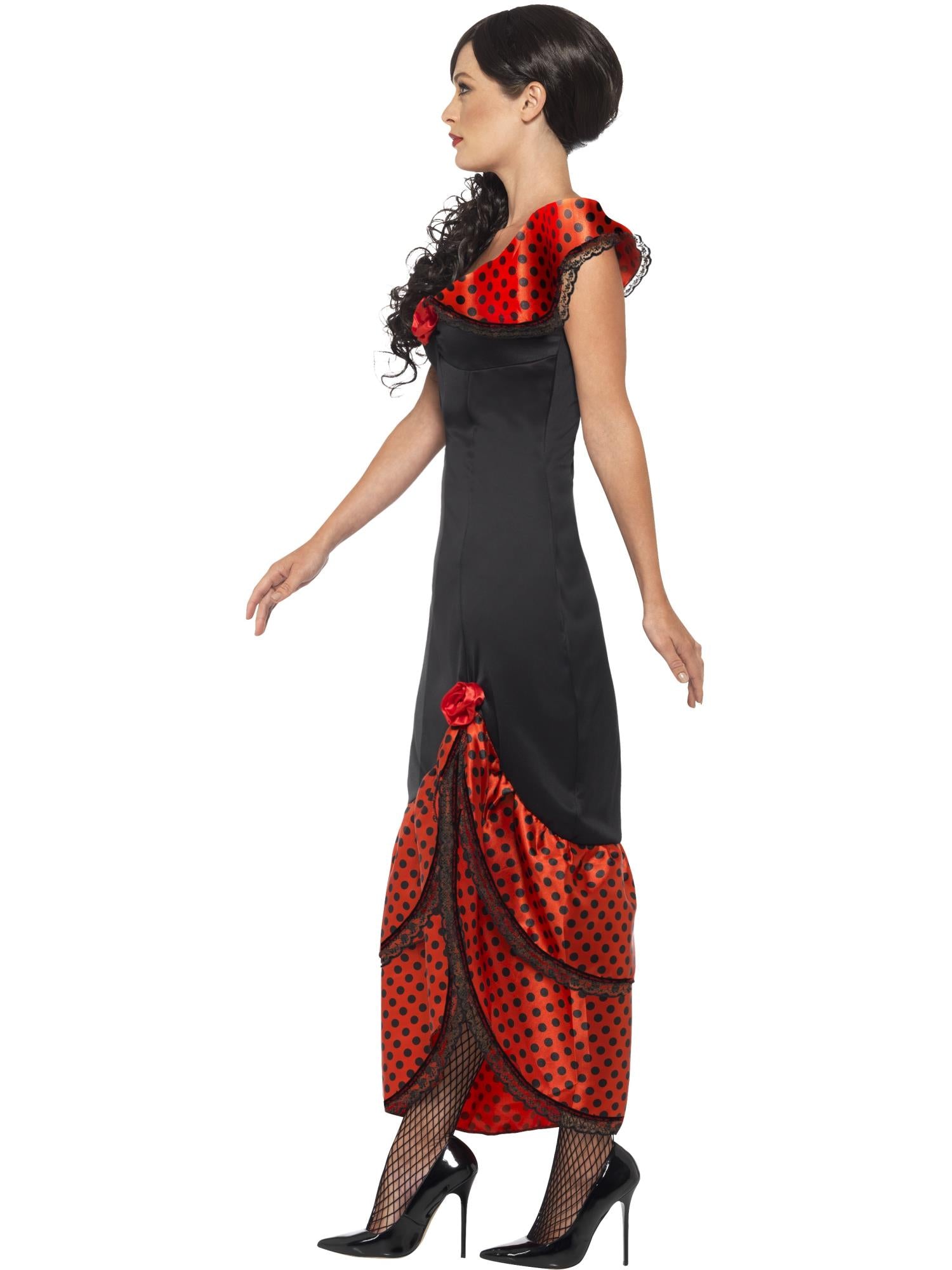 Flamenco Senorita Costume, Black 3