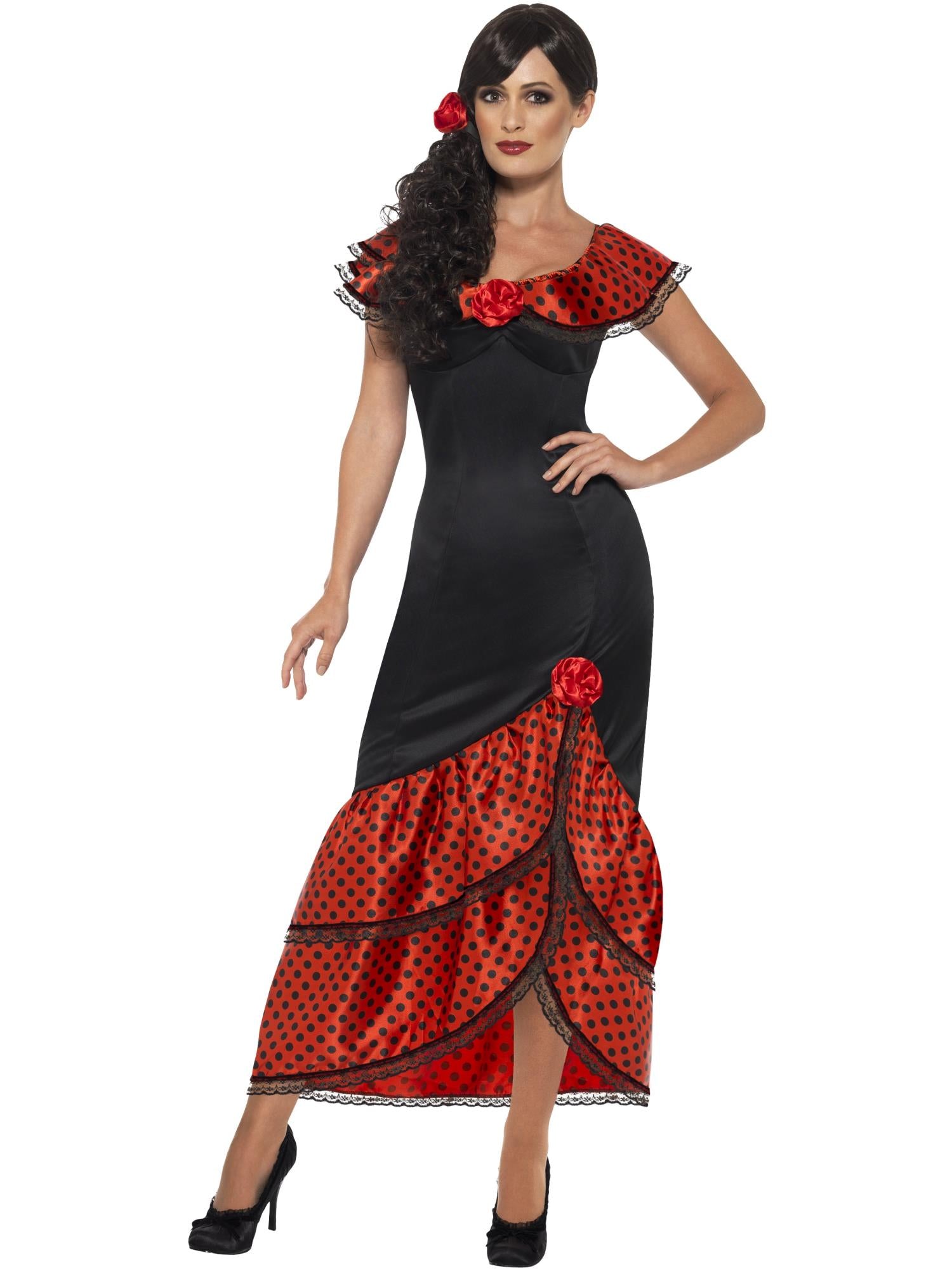 Flamenco Senorita Costume, Black 1