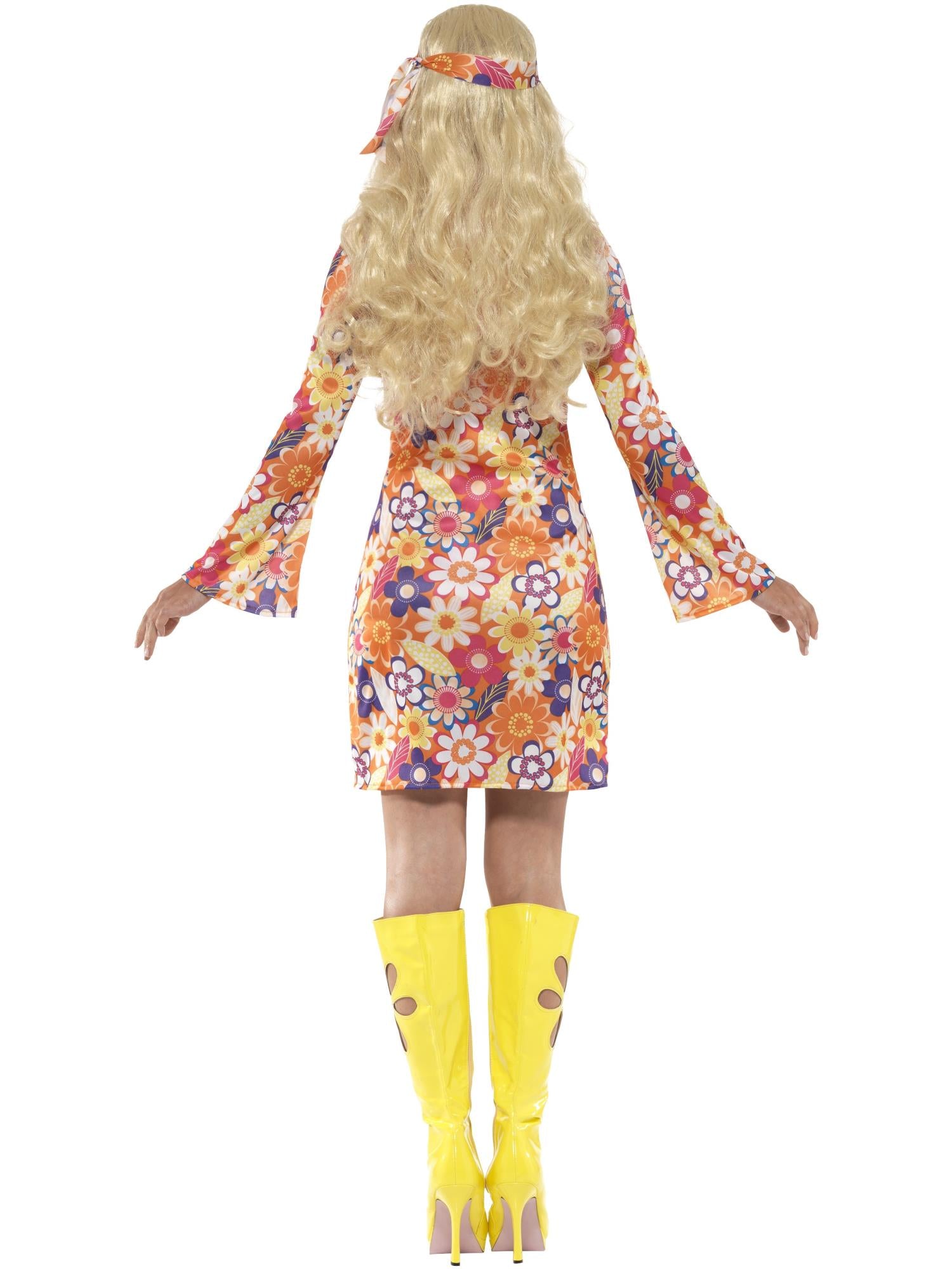 Flower Hippie Costume, Multi-Coloured 2