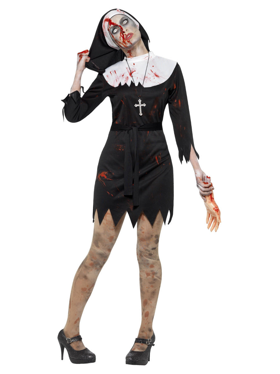 Zombie Sister Costume, Black - 1