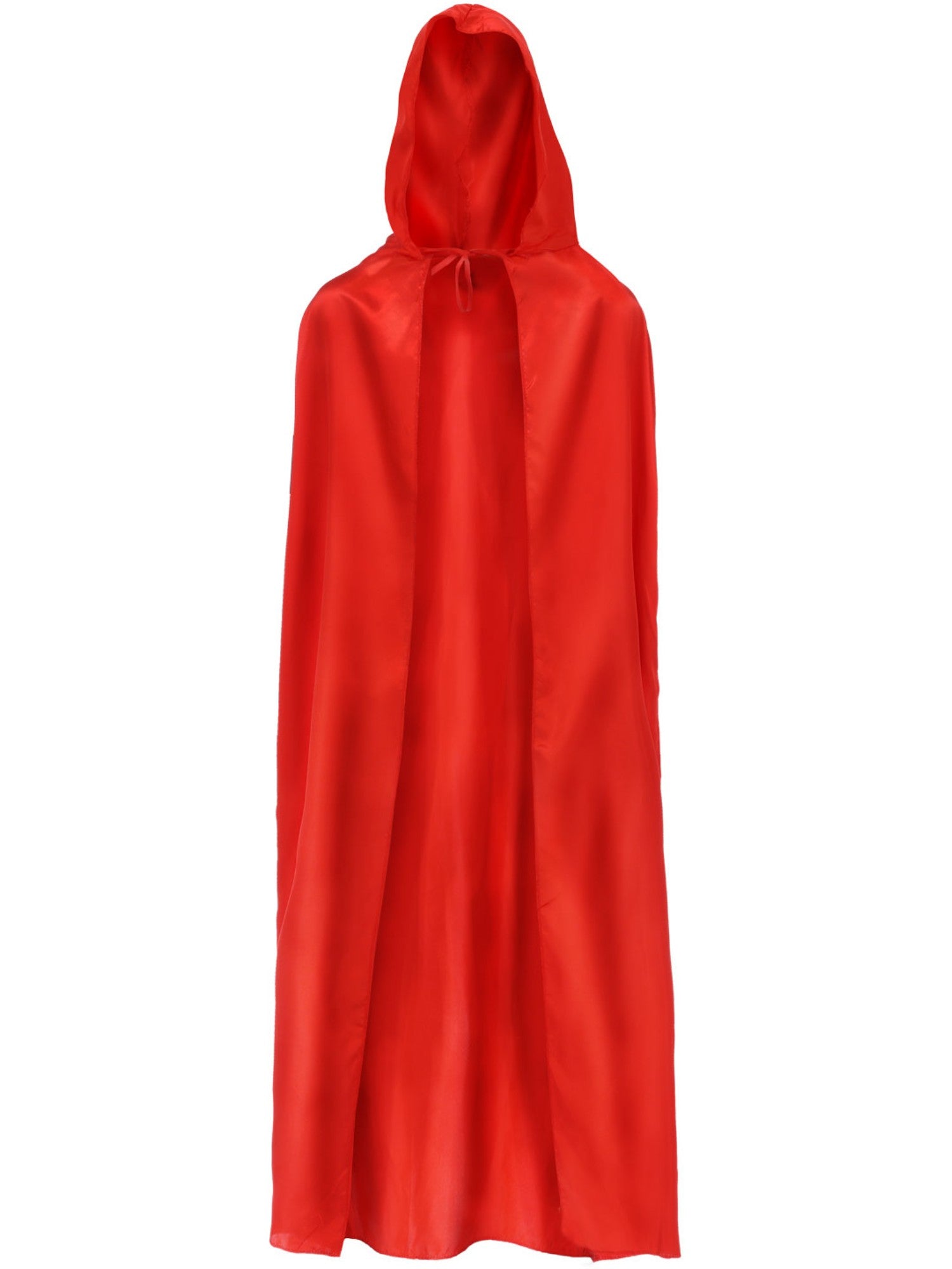 Satin Hooded Cape, Red 2