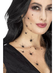 Smiffys Make-Up FX, Crawling Spider Transfers, 1