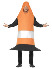 Traffic Cone Costume, Orange - 1
