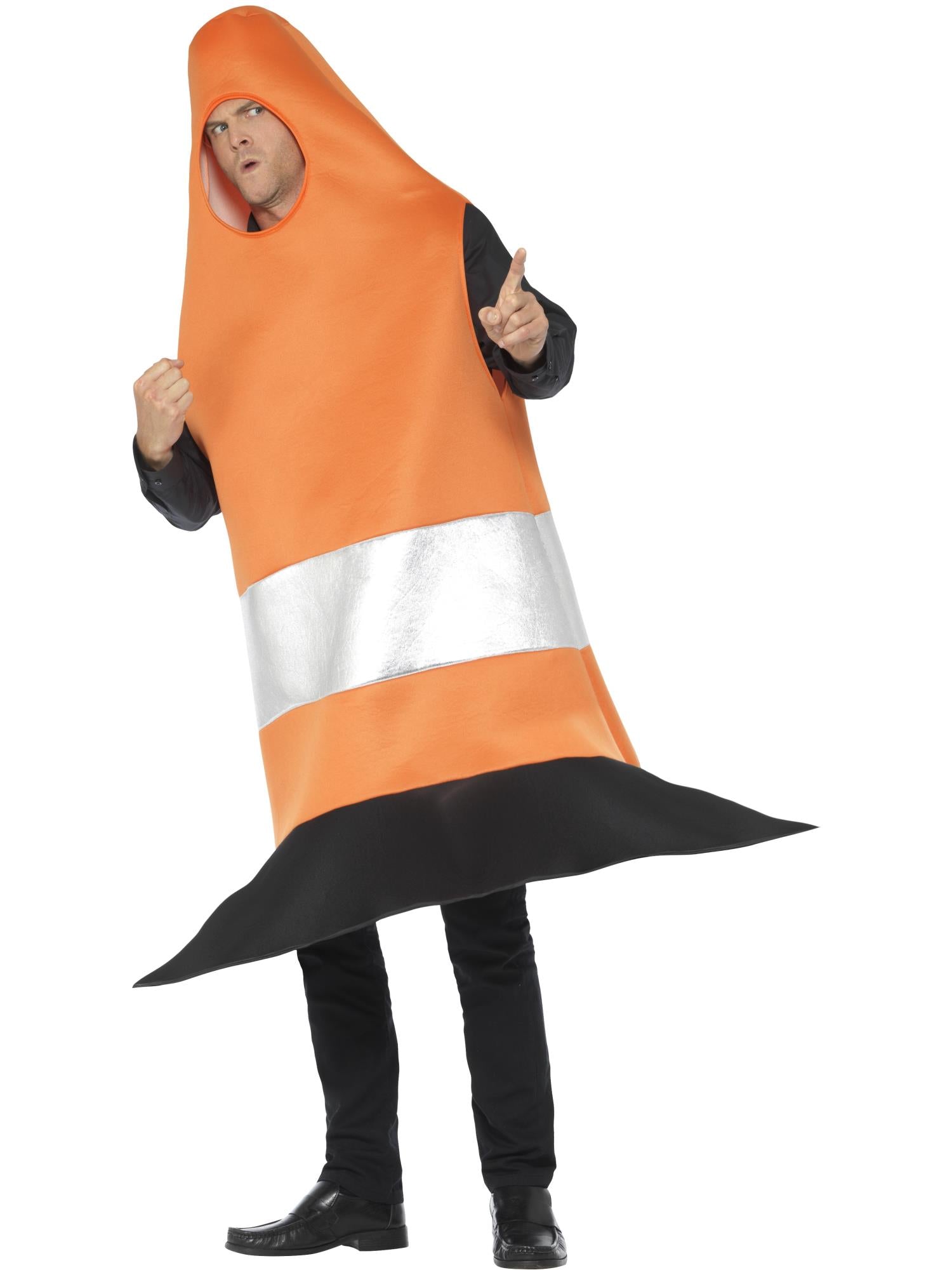 Traffic Cone Costume, Orange 3