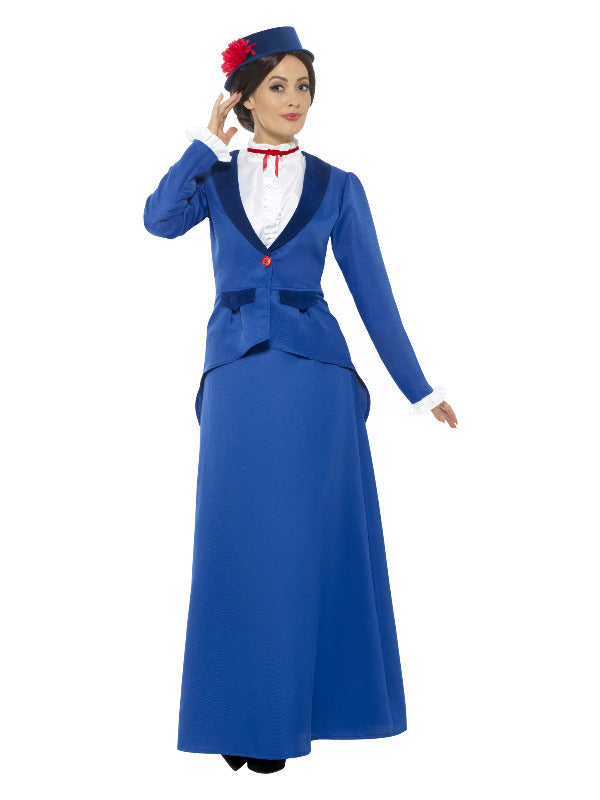 Victorian Nanny Costume, Blue - 2