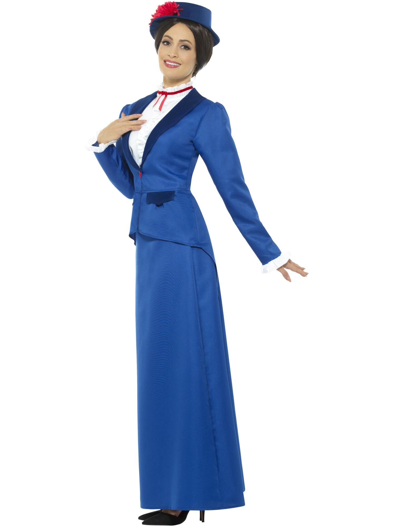 Victorian Nanny Costume, Blue 3