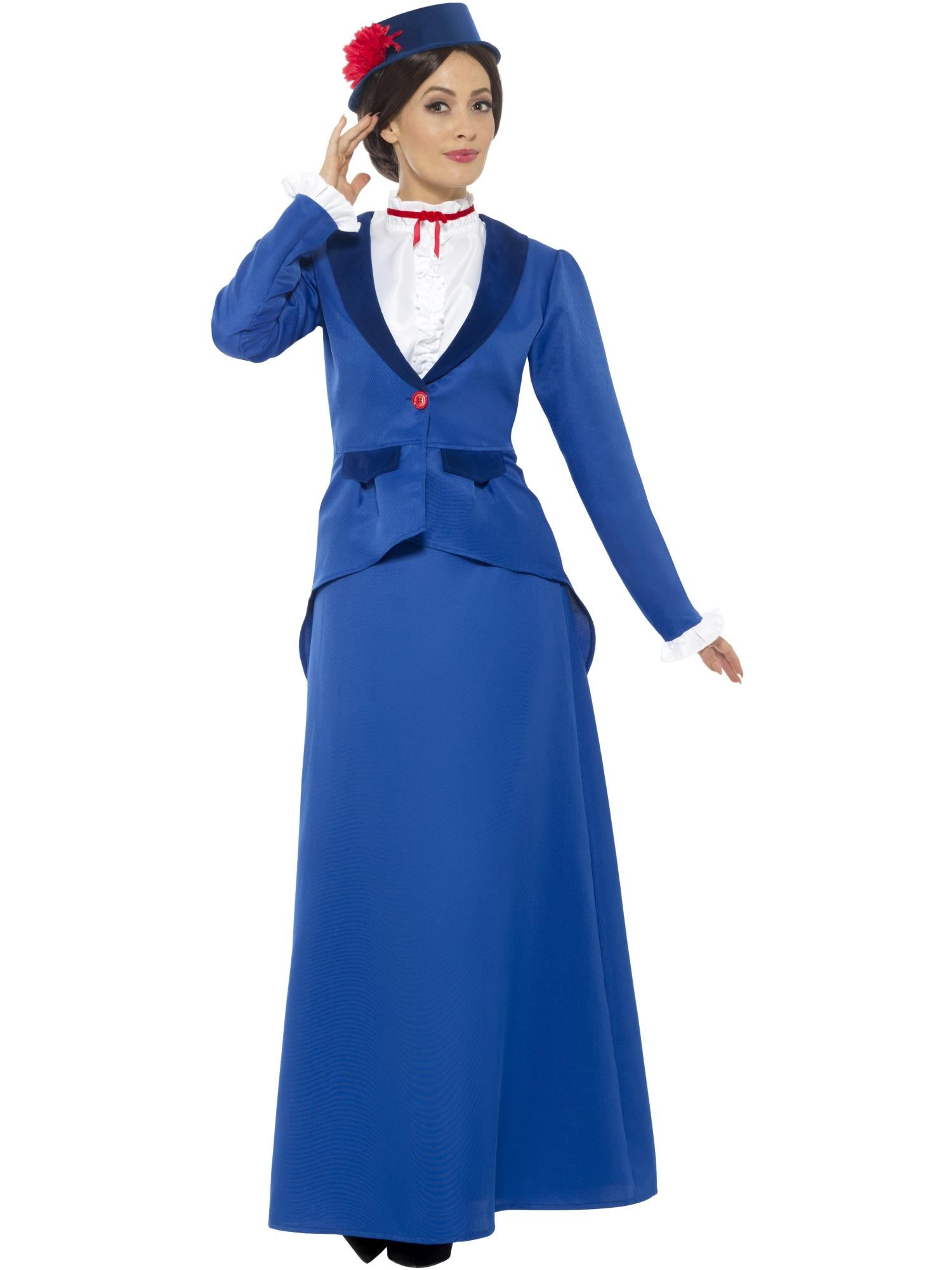 Victorian Nanny Costume, Blue 1