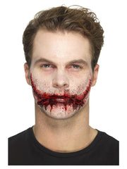 Smiffys Make-Up FX, Latex Stitched Smile Wounds, R - 1