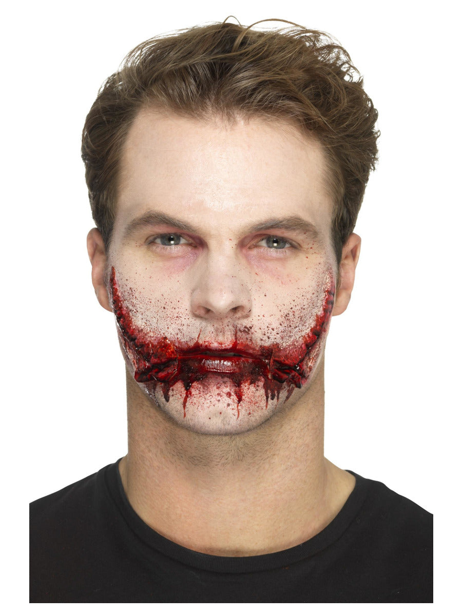 Smiffys Make-Up FX, Latex Stitched Smile Wounds, R - 1
