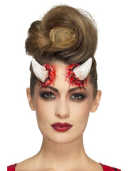 Smiffys Make-Up FX, Latex Devil Horn Prosthetics, 1