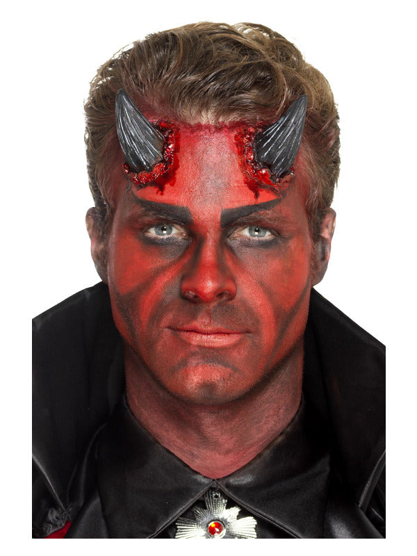 Smiffys Make-Up FX, Latex Devil Horn Prosthetics,  - 2