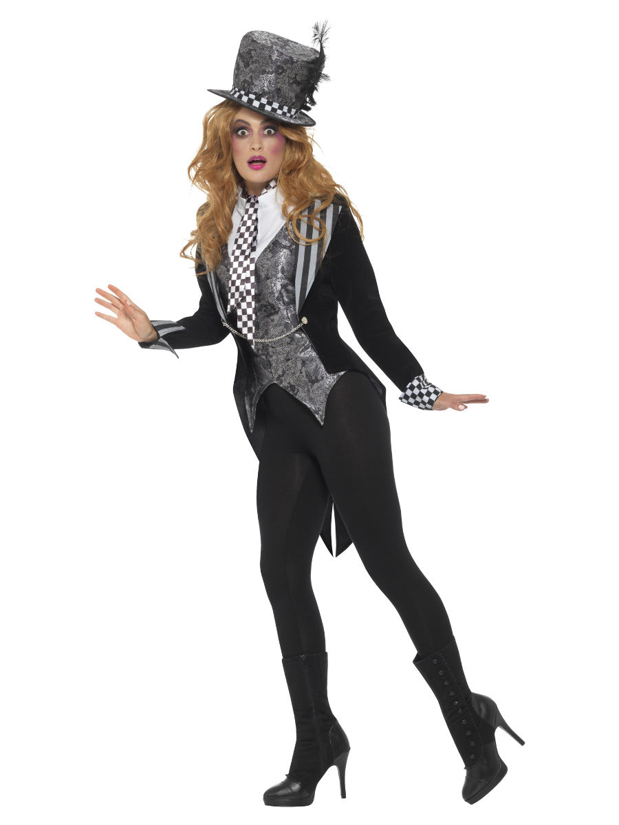 Deluxe Dark Miss Hatter Costume, Black - 4